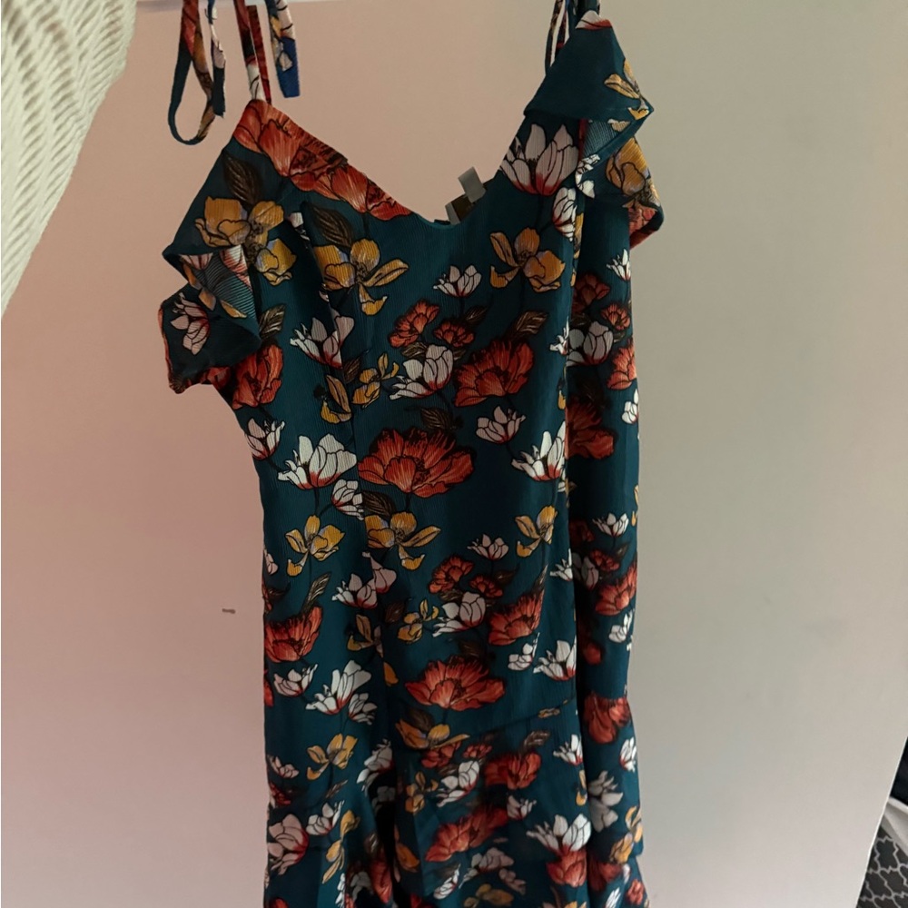 Floral Teal Dress